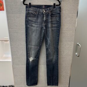 7 For All Mankind Dark Wash Straight Leg Jeans